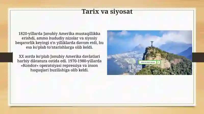 Janubiy Amerika Davlatlari 4