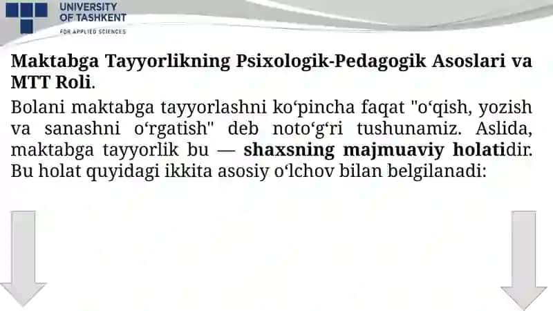 Maktabga tayyorgarlikning psixologik-pedagogik asoslari 4