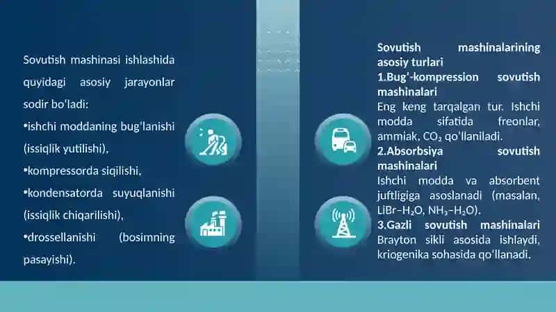 Sovutish mashinalari va issiqlik nasoslarining termodinamik tahlili. 4