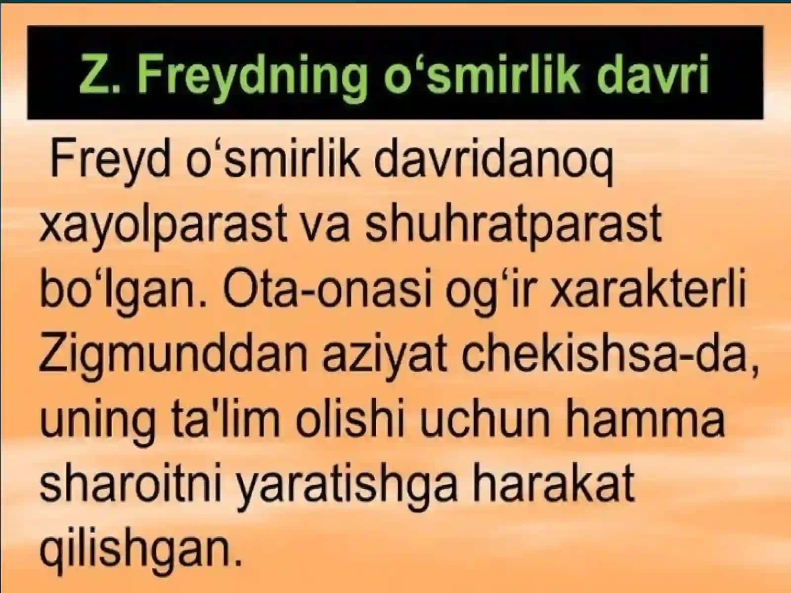 Z.Freyd psixoanaliz ta’limoti asoschisi 4