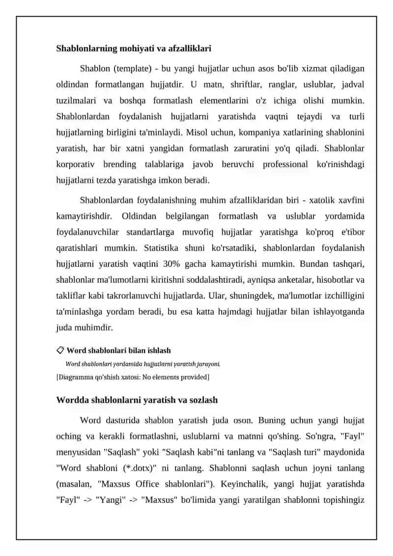 Wordda shablonlar bilan ishlash 4