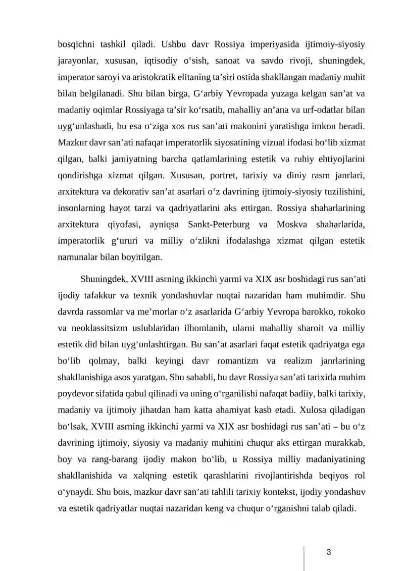 XVIII ASRNING IKKINCHI YARMI XIX ASR BOSHIDA RUS SAN’ATI 4