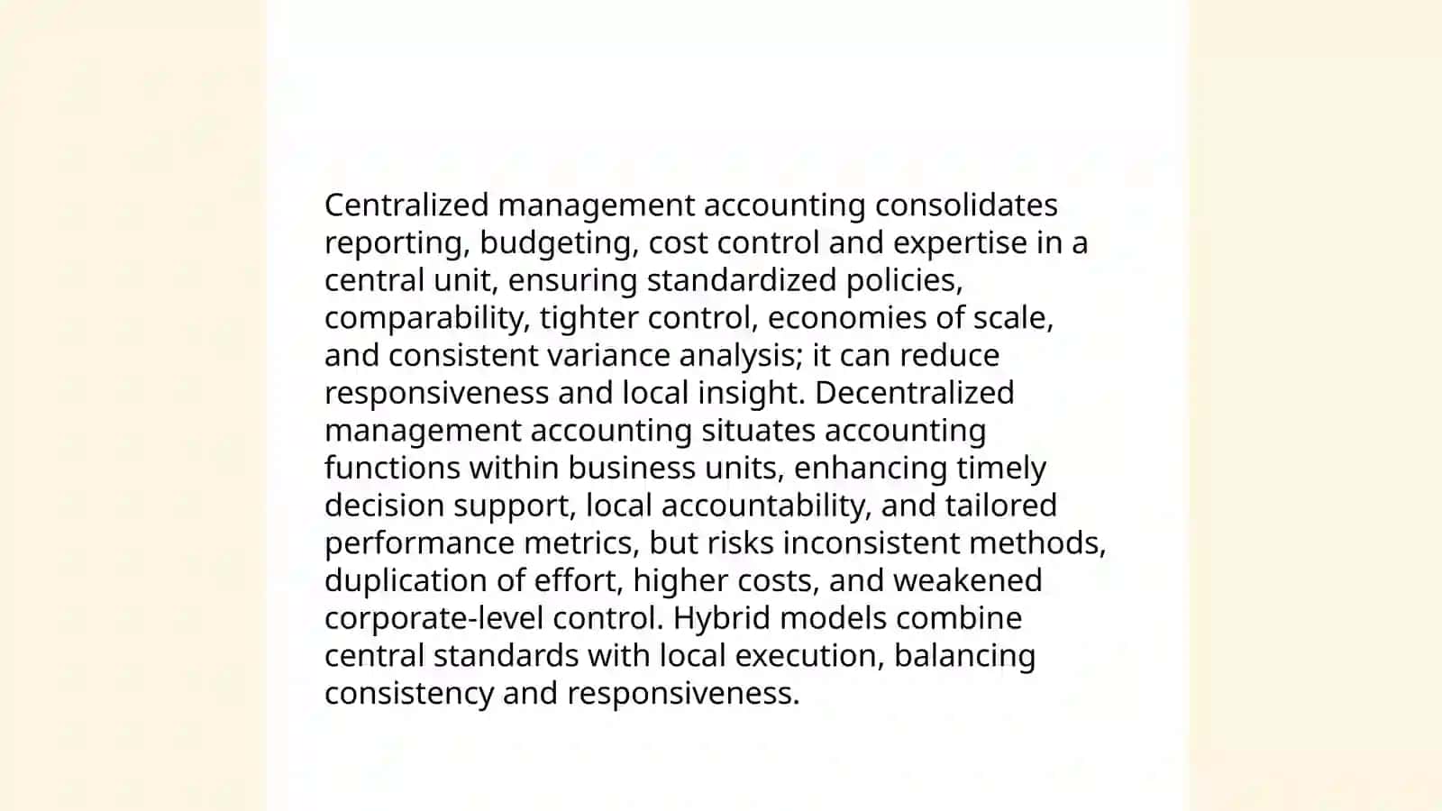 organization of management accounting 4
