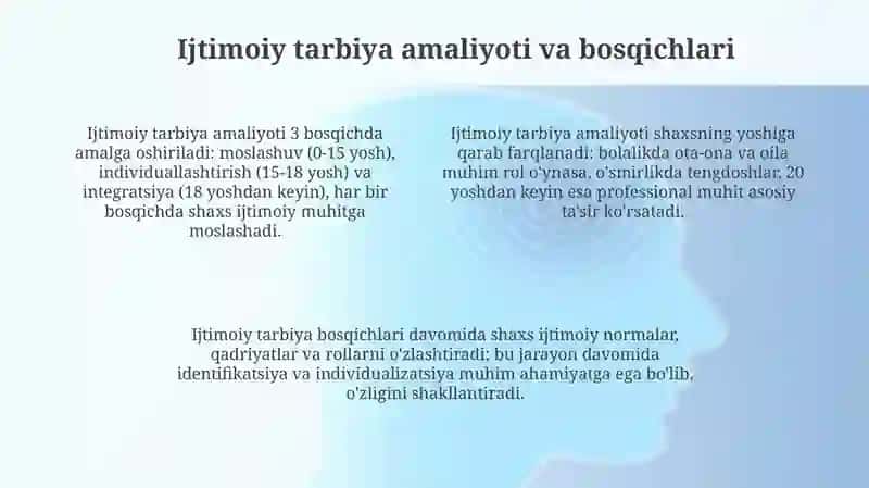 Ijtimoiy tarbiyaning nazariy asoslari 4