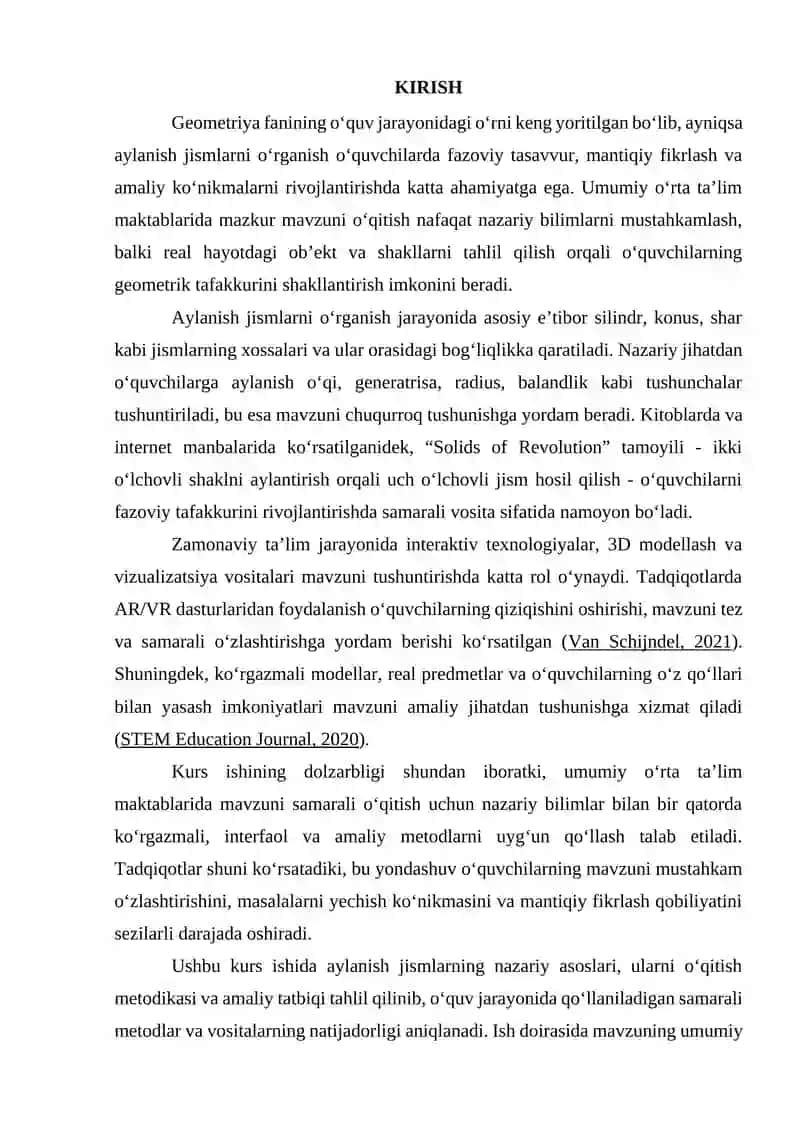 MATEMATIKA O‘QITISH METODIKASI FANIDAN 4