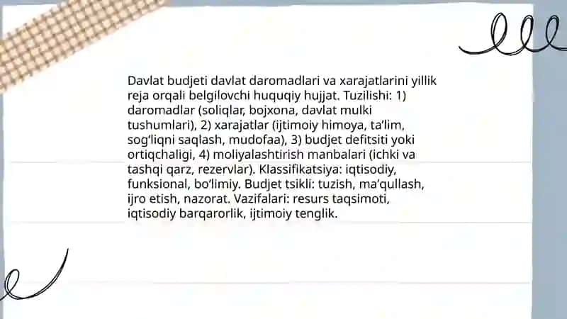 Davlat moliyaviy siyosati 4