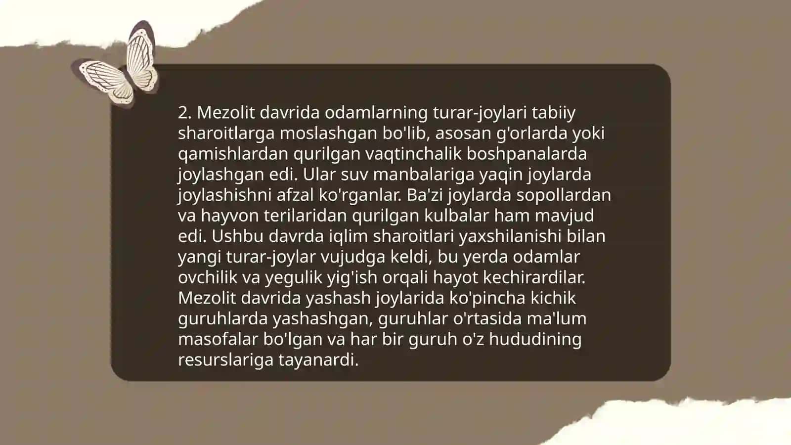 Mezolit davri va uni oʻrganish 4