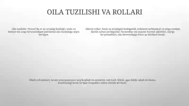 Avestoda Oila Nikoh Masalalari 4