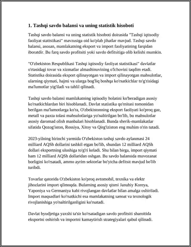 TASHQI IQTISODIY FAOLIYAT STATISTIKASI 4