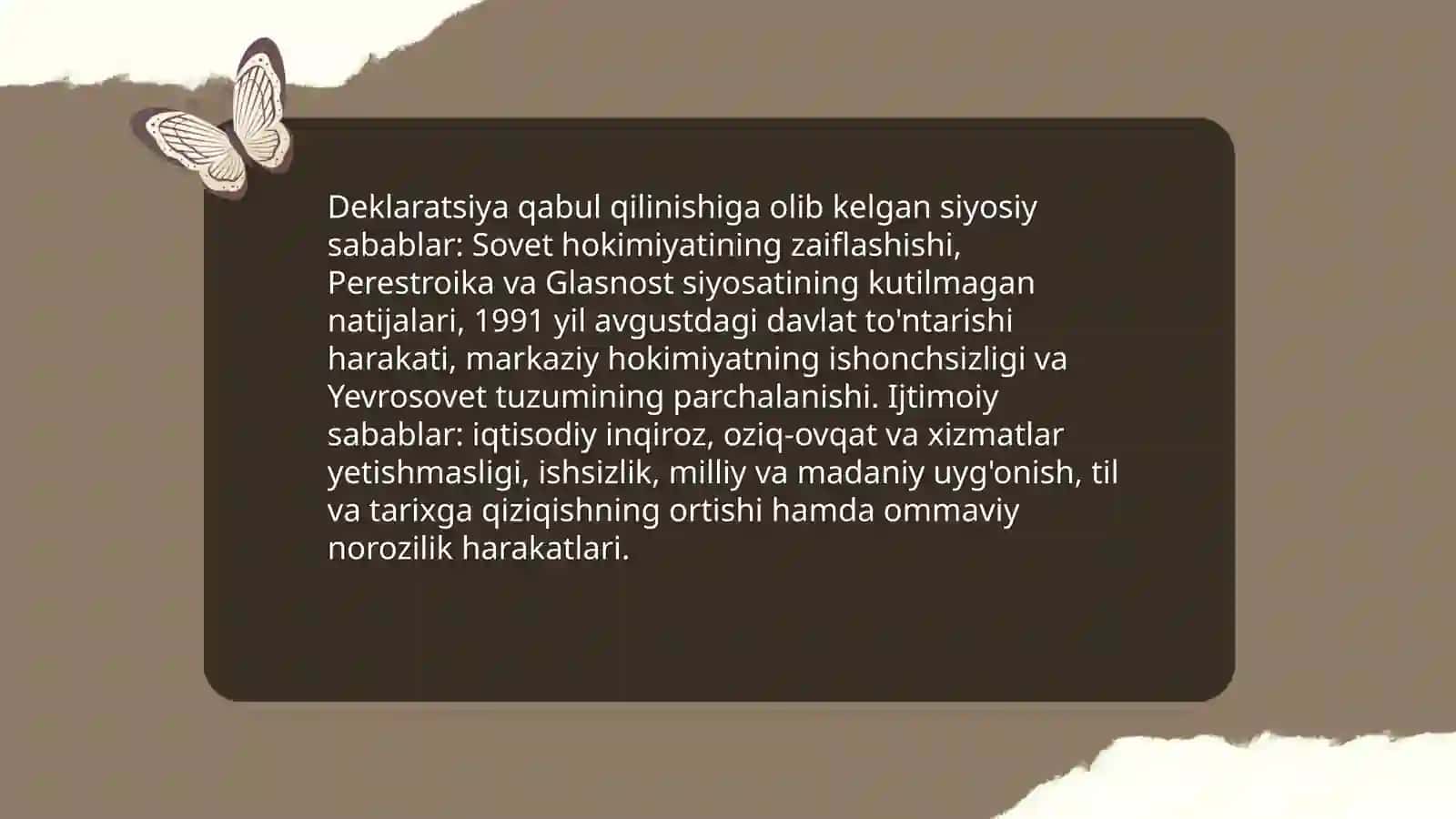 Mustaqillik deklaratsiyasi va uning tarixiy ahamiyati 4