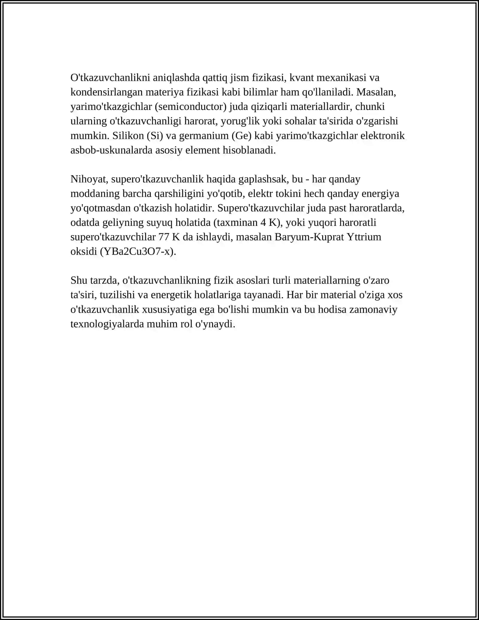 O'tkazuvchanlik haqida 4