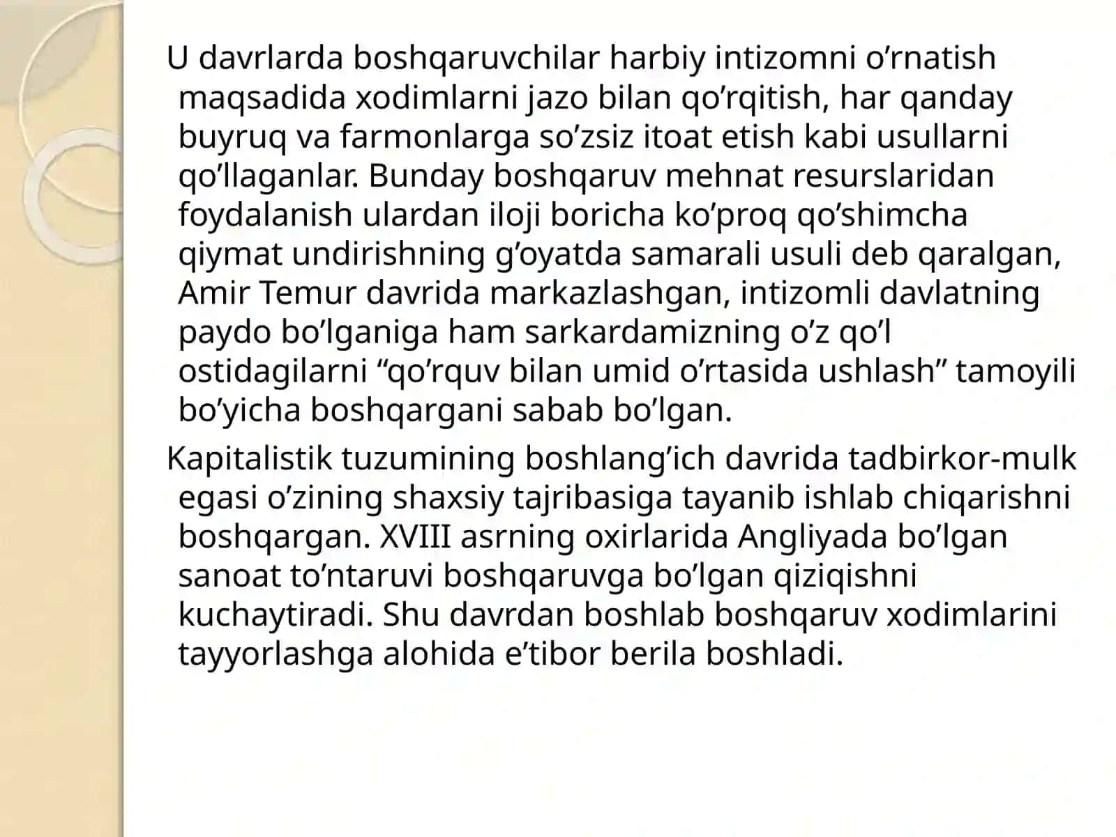 Menejment fanining predmeti va usullari 4