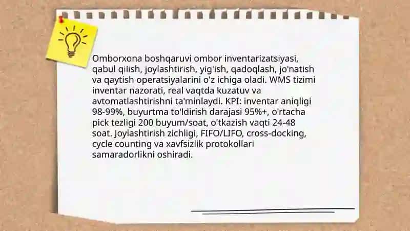 Logistik zanjirlar va operatsiyalar 4