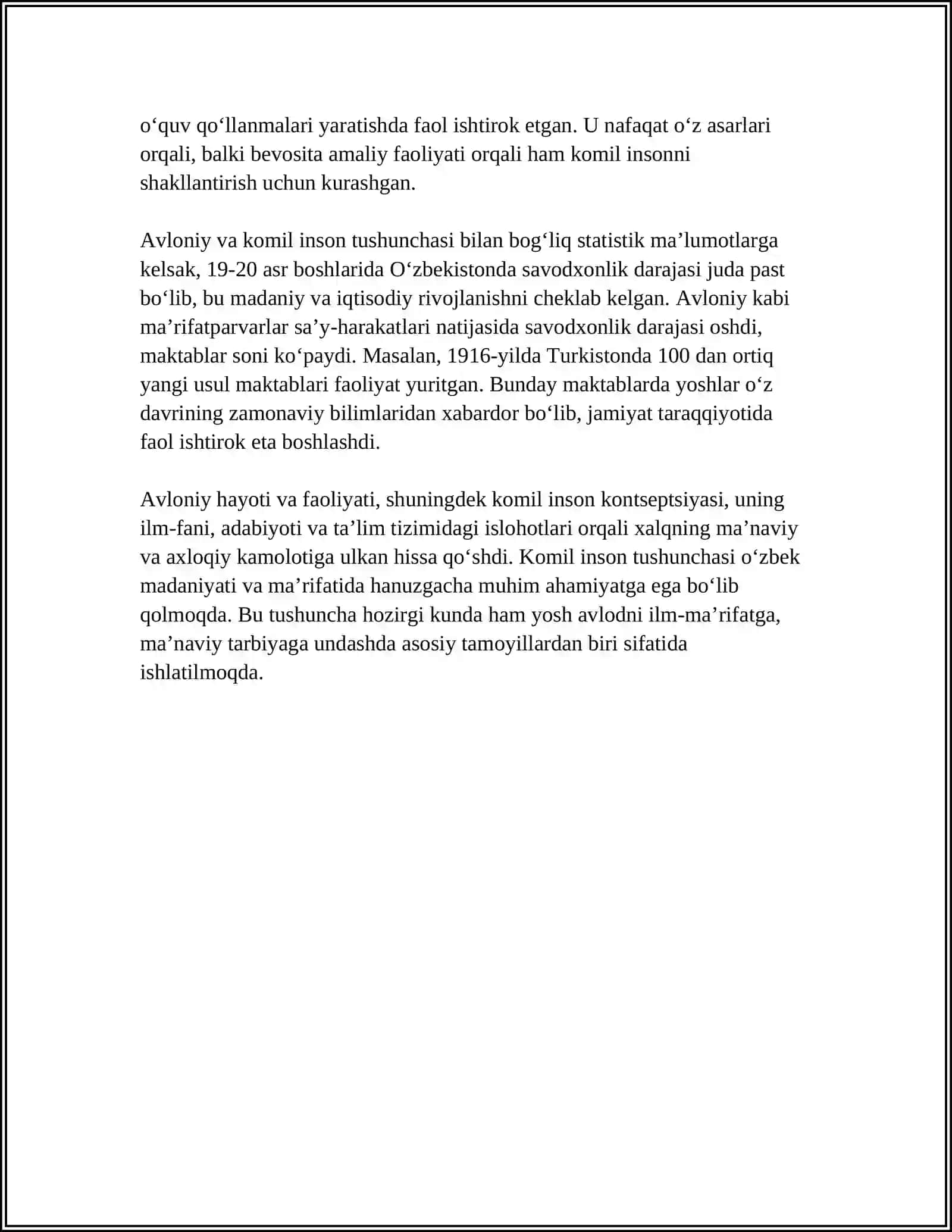 ABDULLA AVLONIYNING KOMIL INSON HAQIDAGI QARASHLARI 4