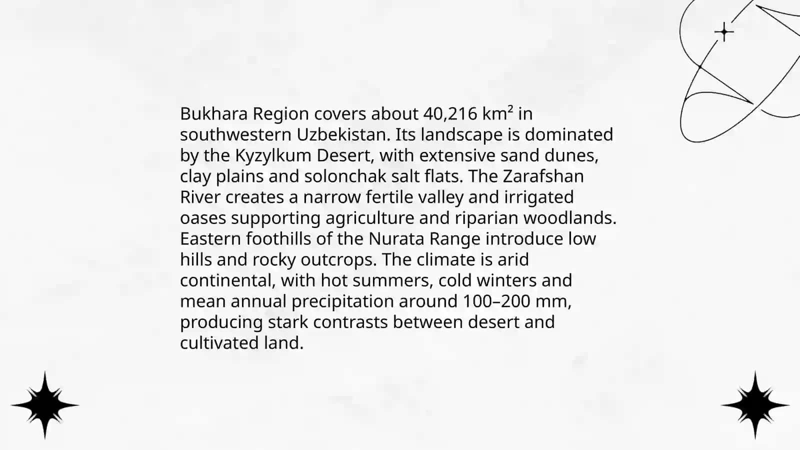 Plan: Location and Administrative Overview of Bukhara Region 4