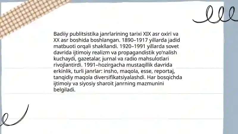 Badiiy publitsistika va uning mohiyati 4