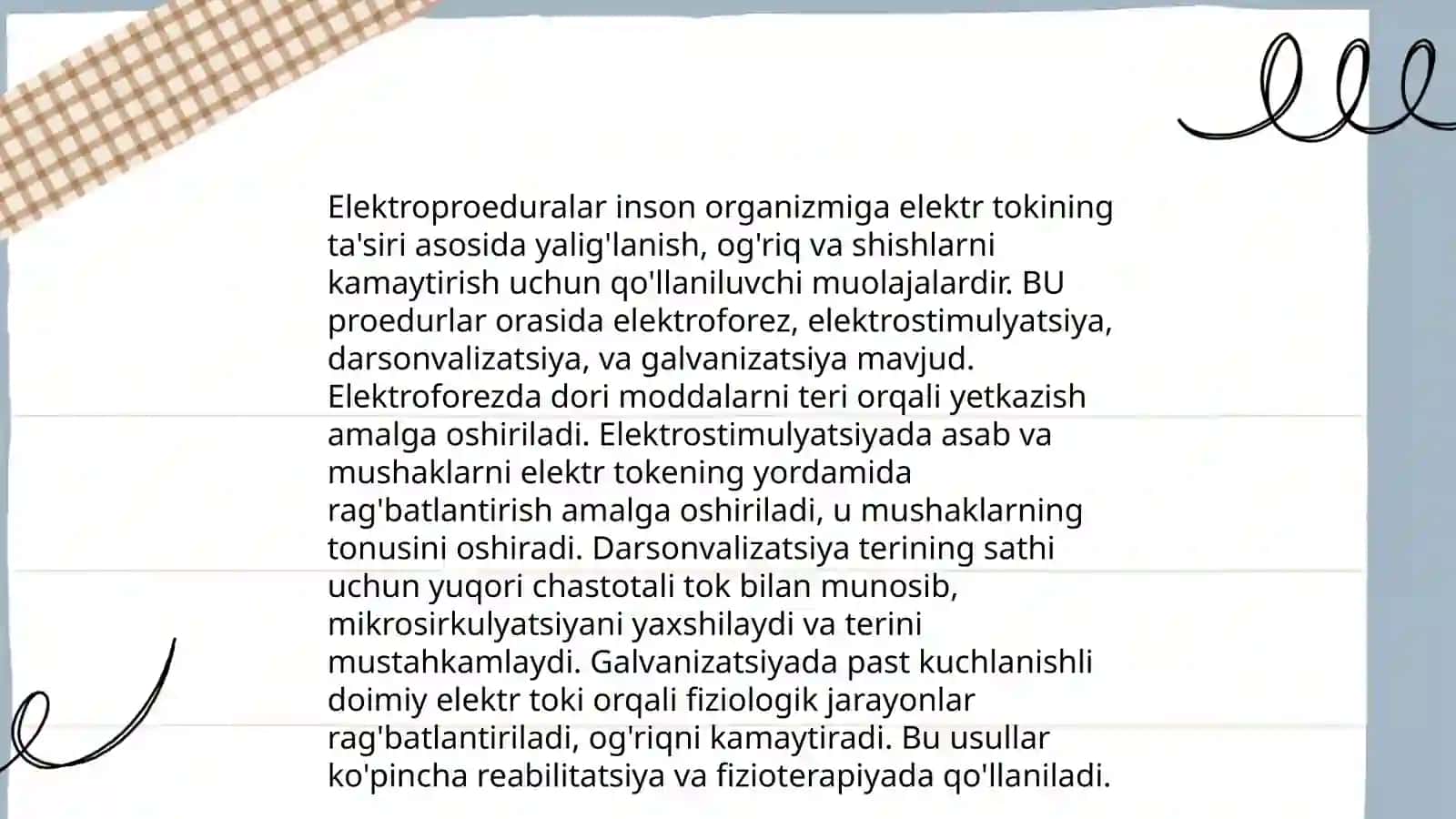 Oddiy fizioterapevtik muolajalar 4