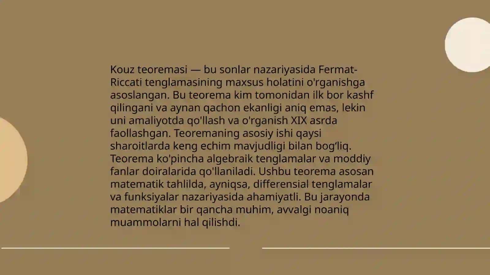 Kouz teoremasi va uning ahamiyati 4