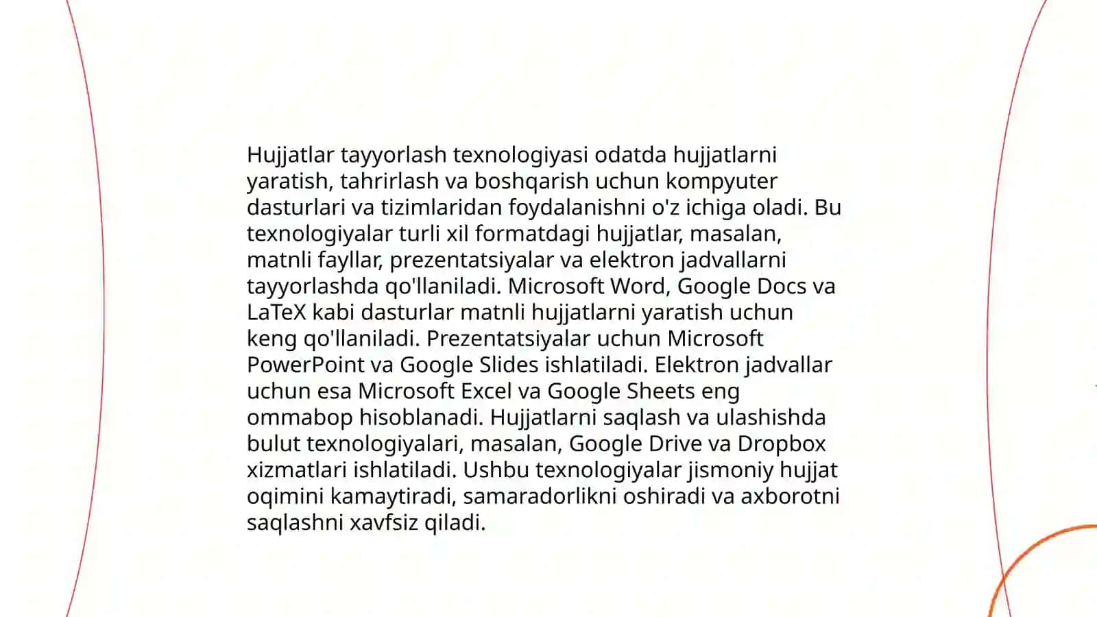 O'zbek tilining sohada qo'llanilishi fani 4