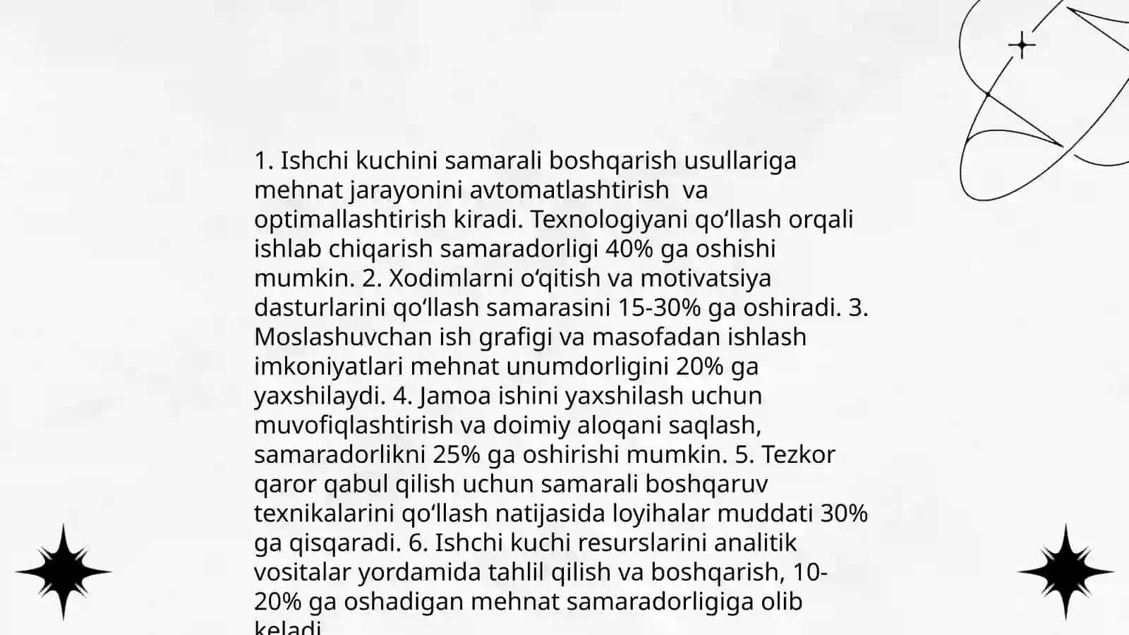 Korxonalarda mehnatni tashkil etish loyihalarini ishlab chiqish 4