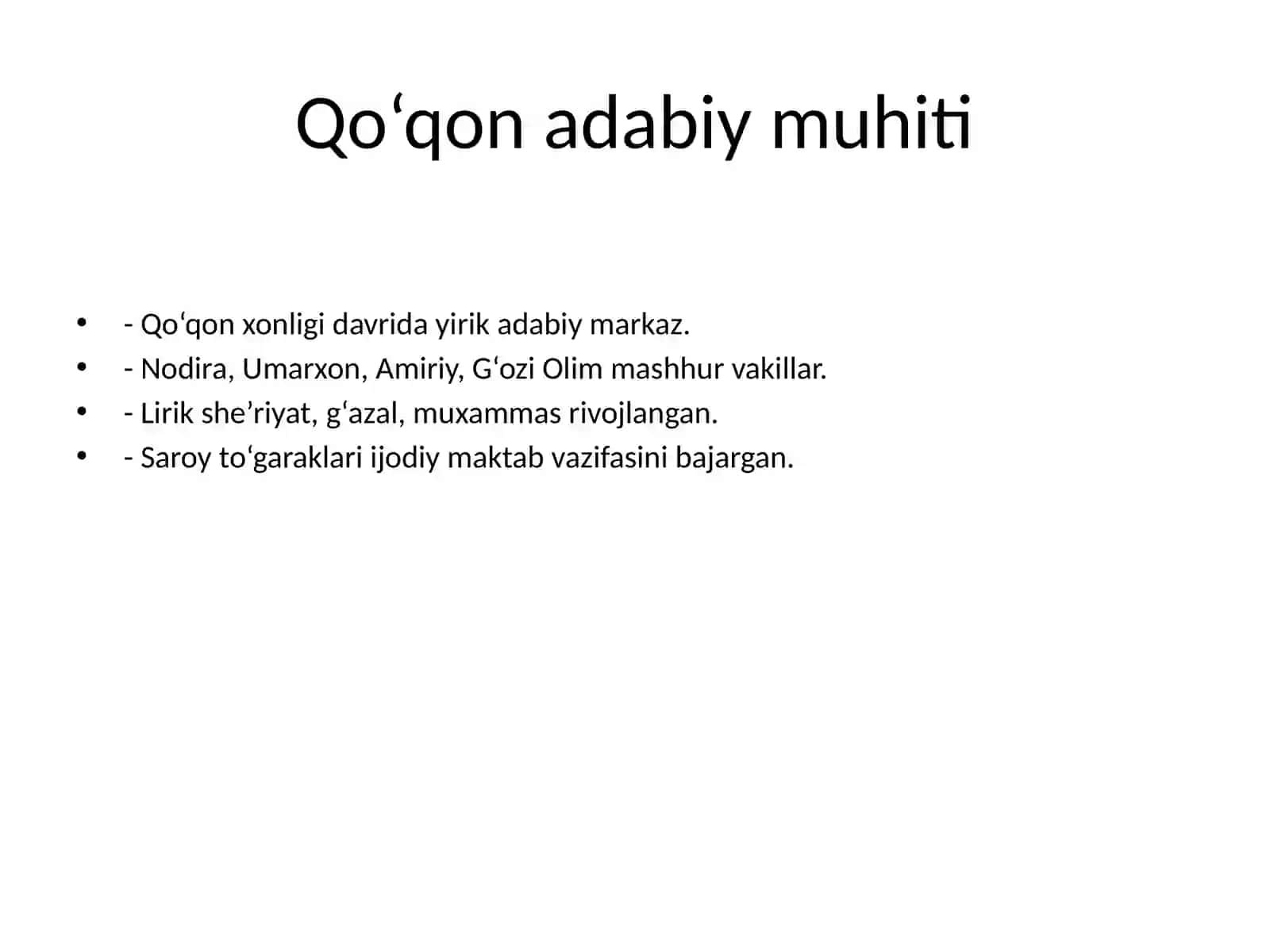 Qo‘qon, Xorazm va Toshkent adabiy muhiti 4
