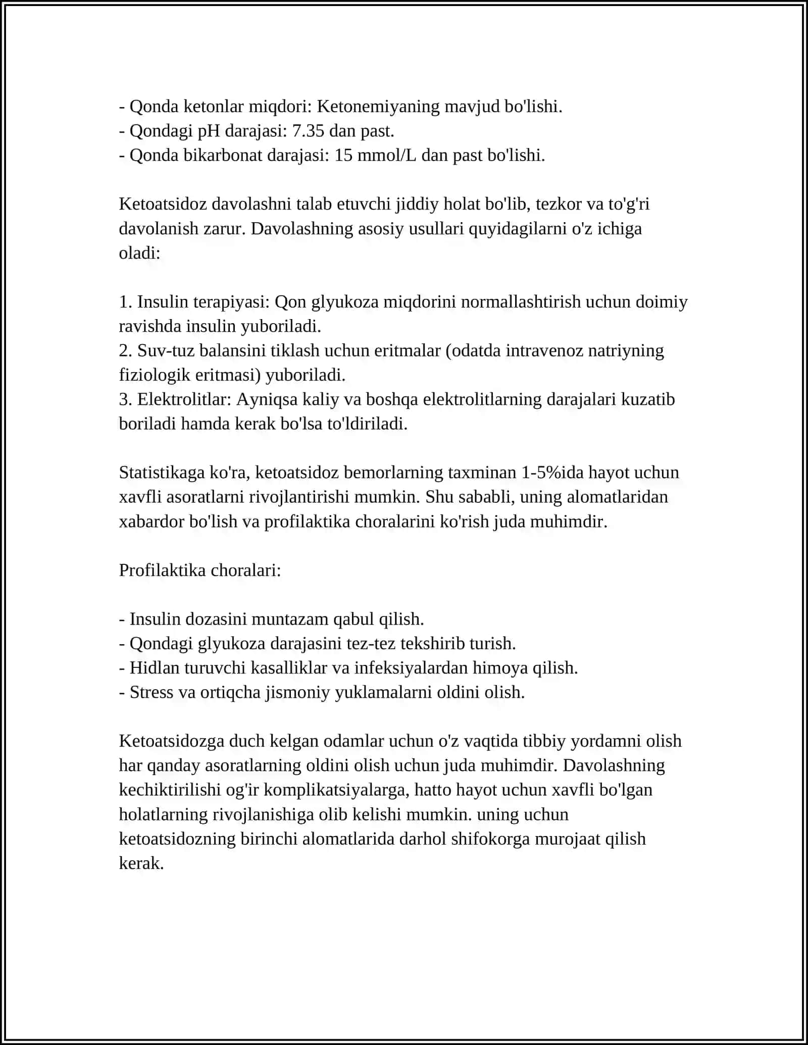 QANDLI DIABETNING O'TKIR ASORATLARI 4