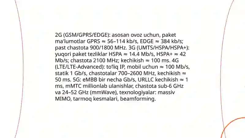 Mobil internet texnologiyalari 4