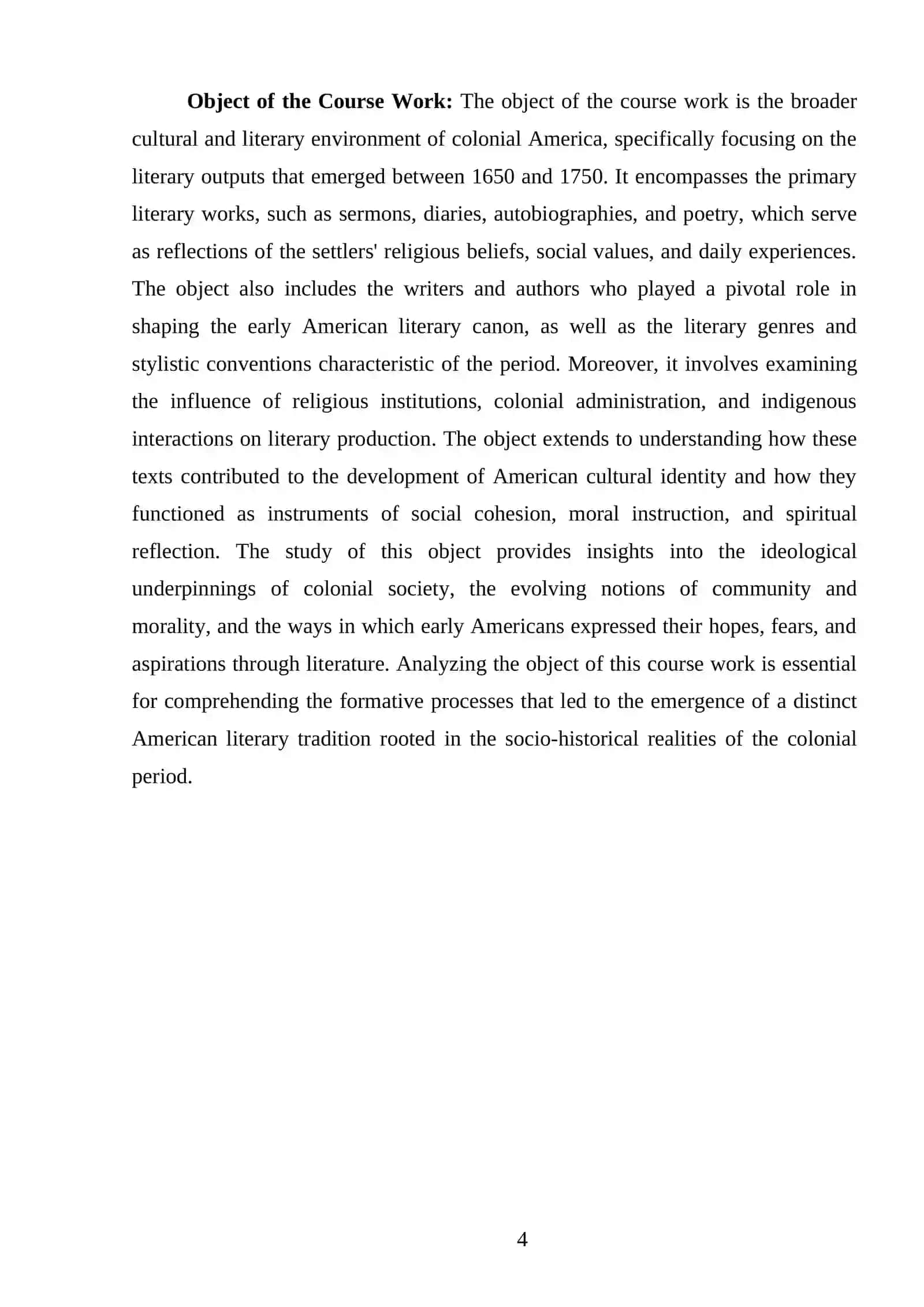 THE COLONIAL PERIOD IN AMERICAN LITERATURE(1650-1750) 4