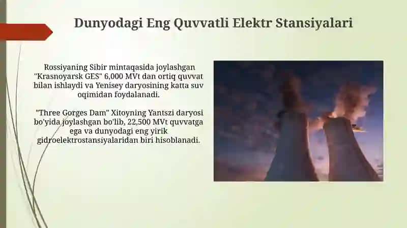 Quyosh Elektr Stansiyalari 4