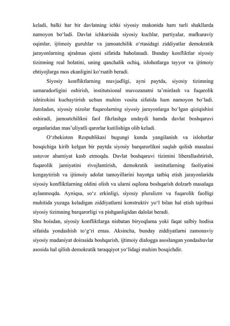 SIYOSIY KONFLIKT IJTIMOIY HODISA SIFATIDA 4
