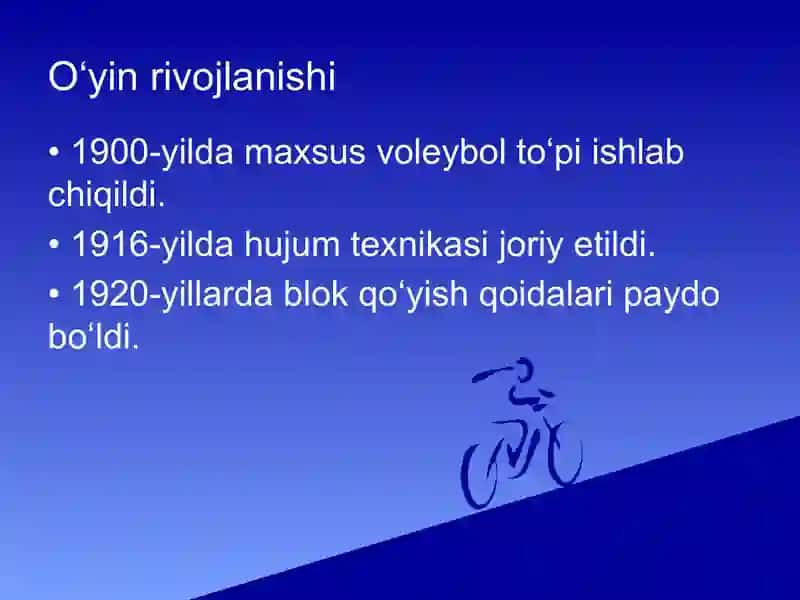 Voleybolning kelib chiqishi va tarixi 4