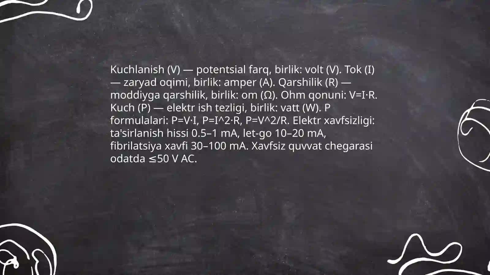 Elektir xafsizligi faniga kirish 4