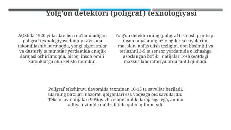 Yolg'onchilikni aniqlash metodikasi 4