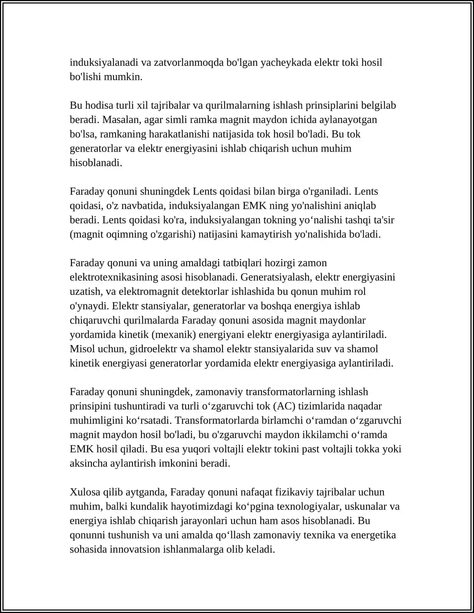 FARADEYDIN ELEKTIRO MAGNIT INDUKSIYA NIZAMI 4