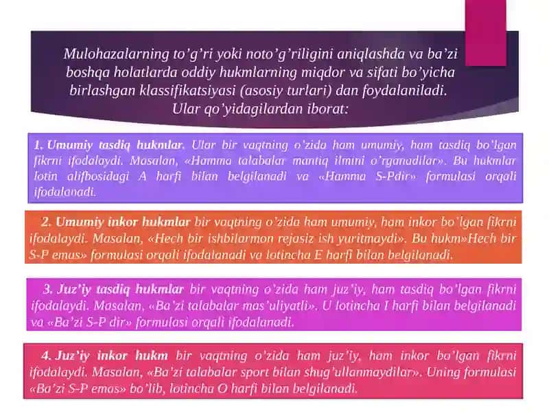 Hukm(mulohaza) 4