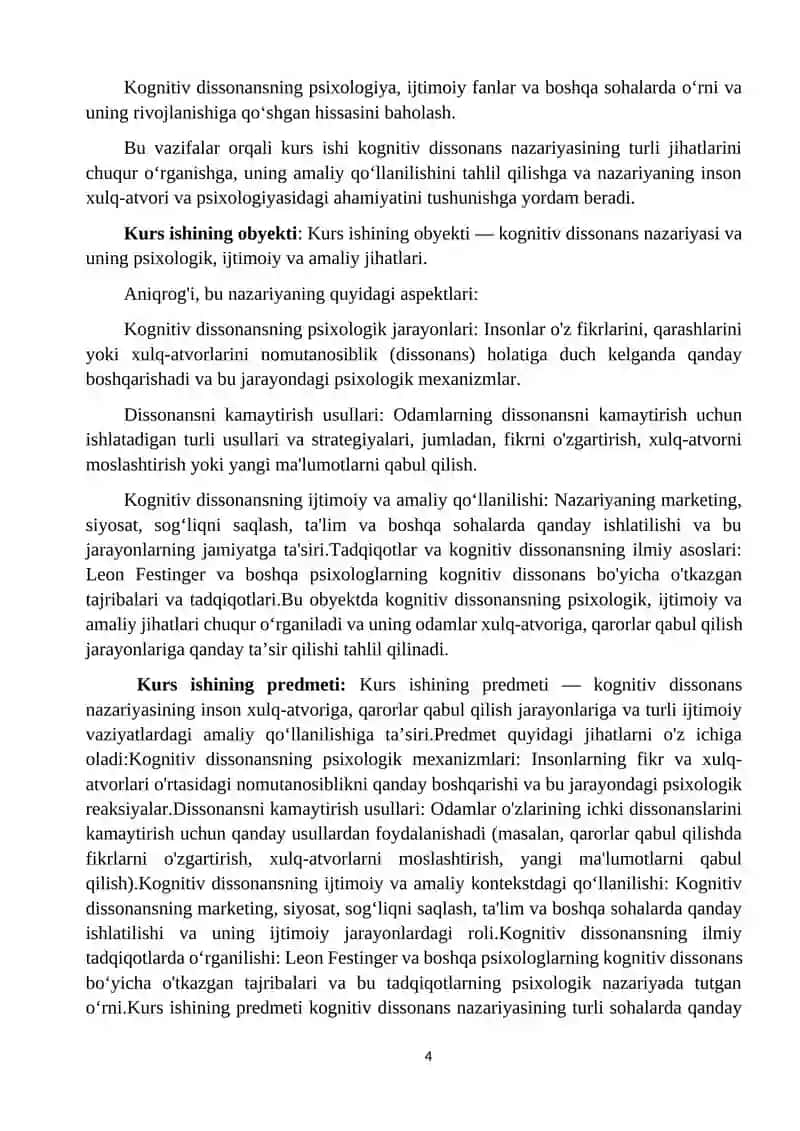 Kognitiv dissonans nazariyasi 4