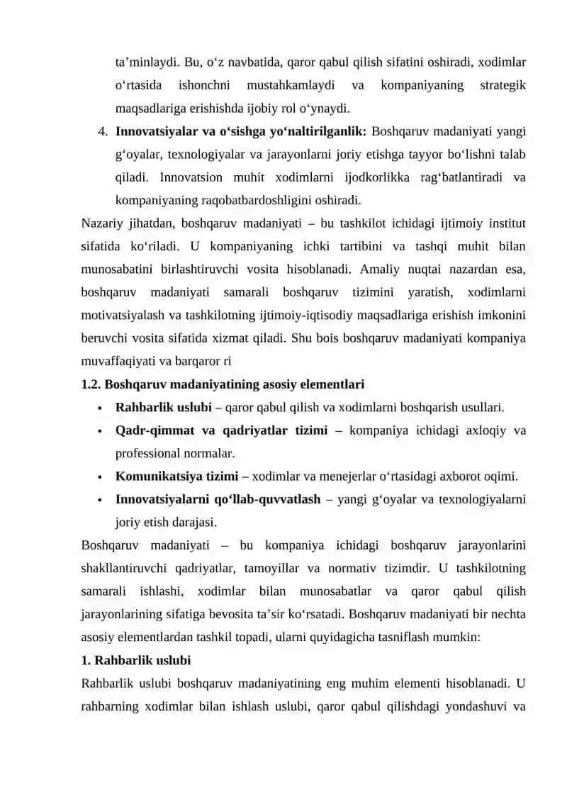 Boshqaruv madaniyati 4