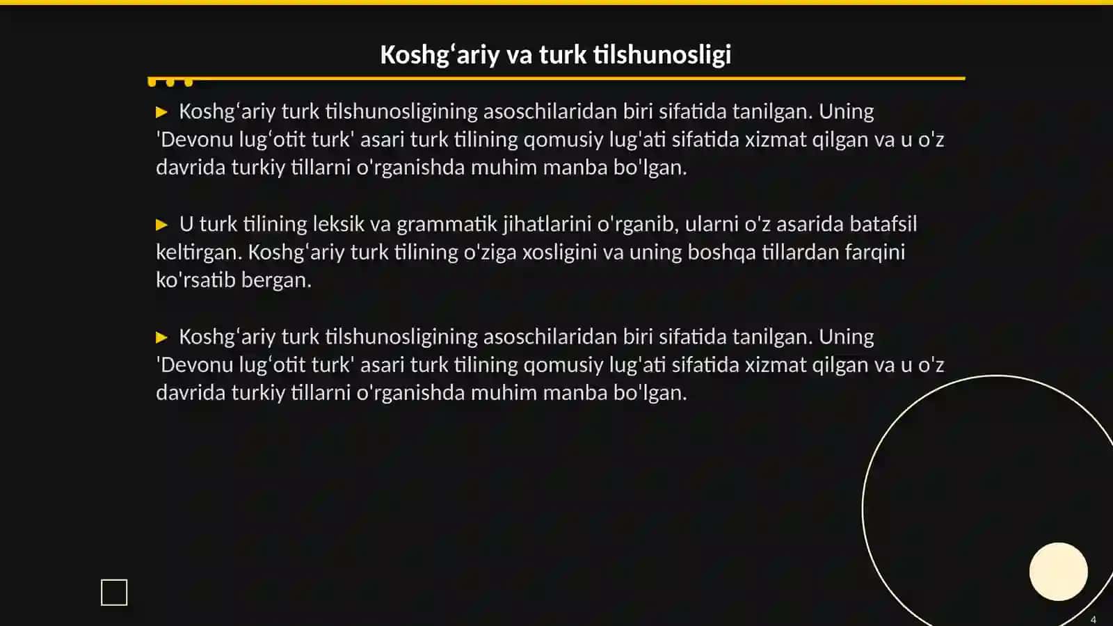 "Devonu lugʻotit turk"ning tuzilishi. Devonu lugʻotit turkdagi etnonimlar 4