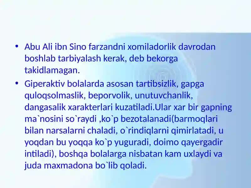 Giperaktiv bolalarga Psixologik yordam 4