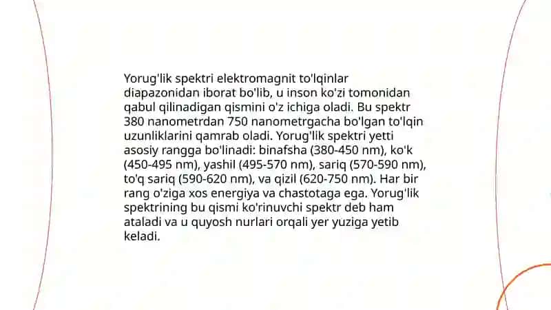 Yorugʻlik nurining tanlanib yutilish hodisasi 4