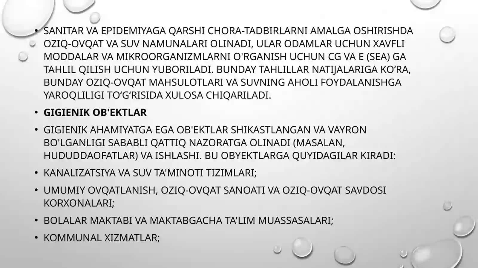 Epidemiyaga qarshi choralar 4