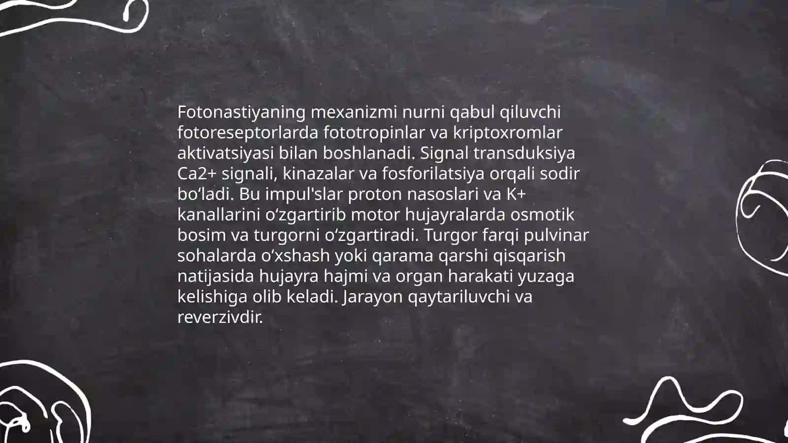O'simliklarda fotonastiya 4