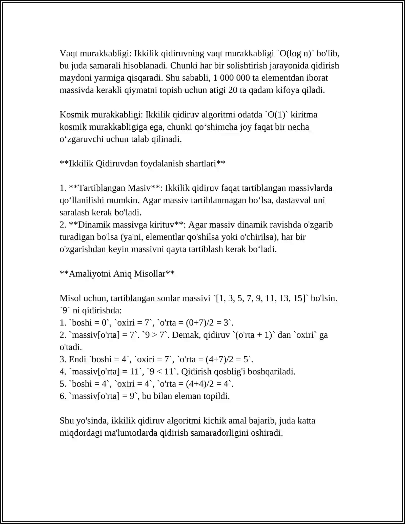 BINAR QIDIRUV TIZMI 4