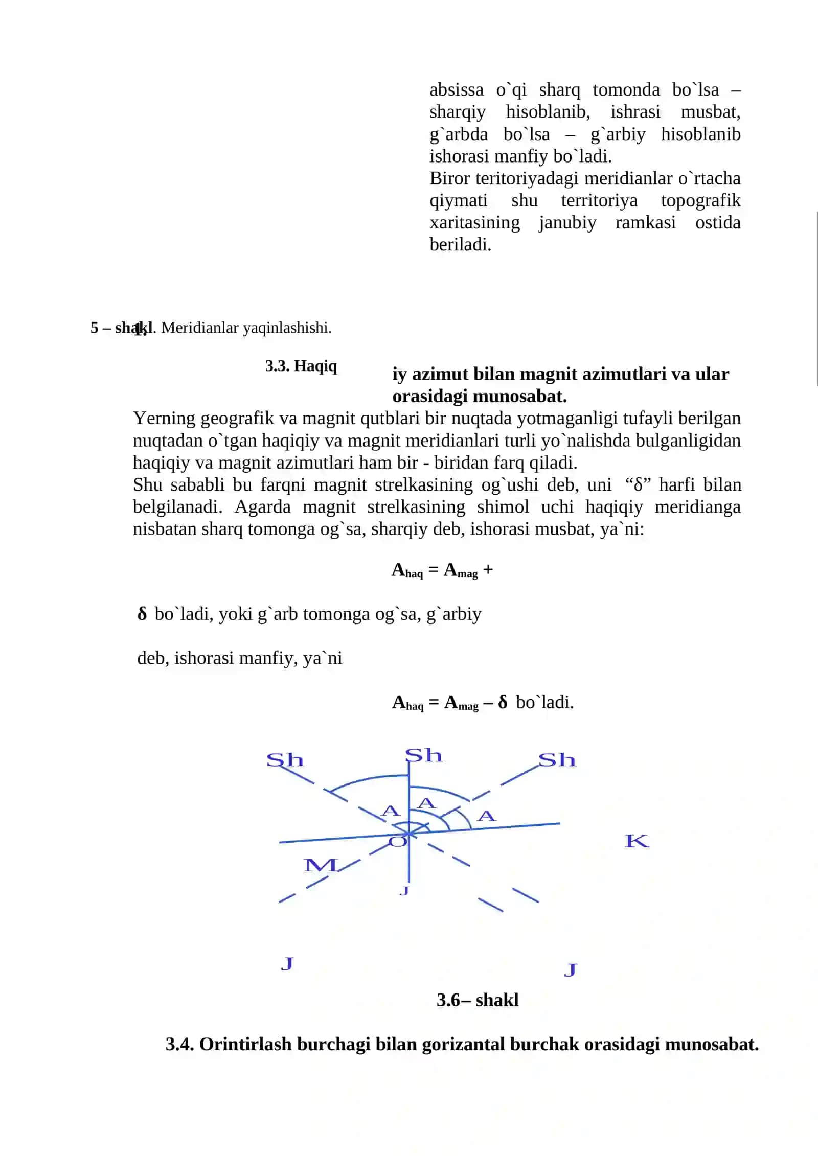 Topografik kartada bajariladigan mashqlar 4