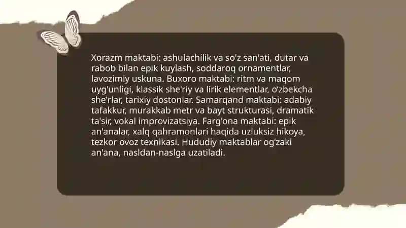 Dostonchilik maktablari va ularning an'analari 4