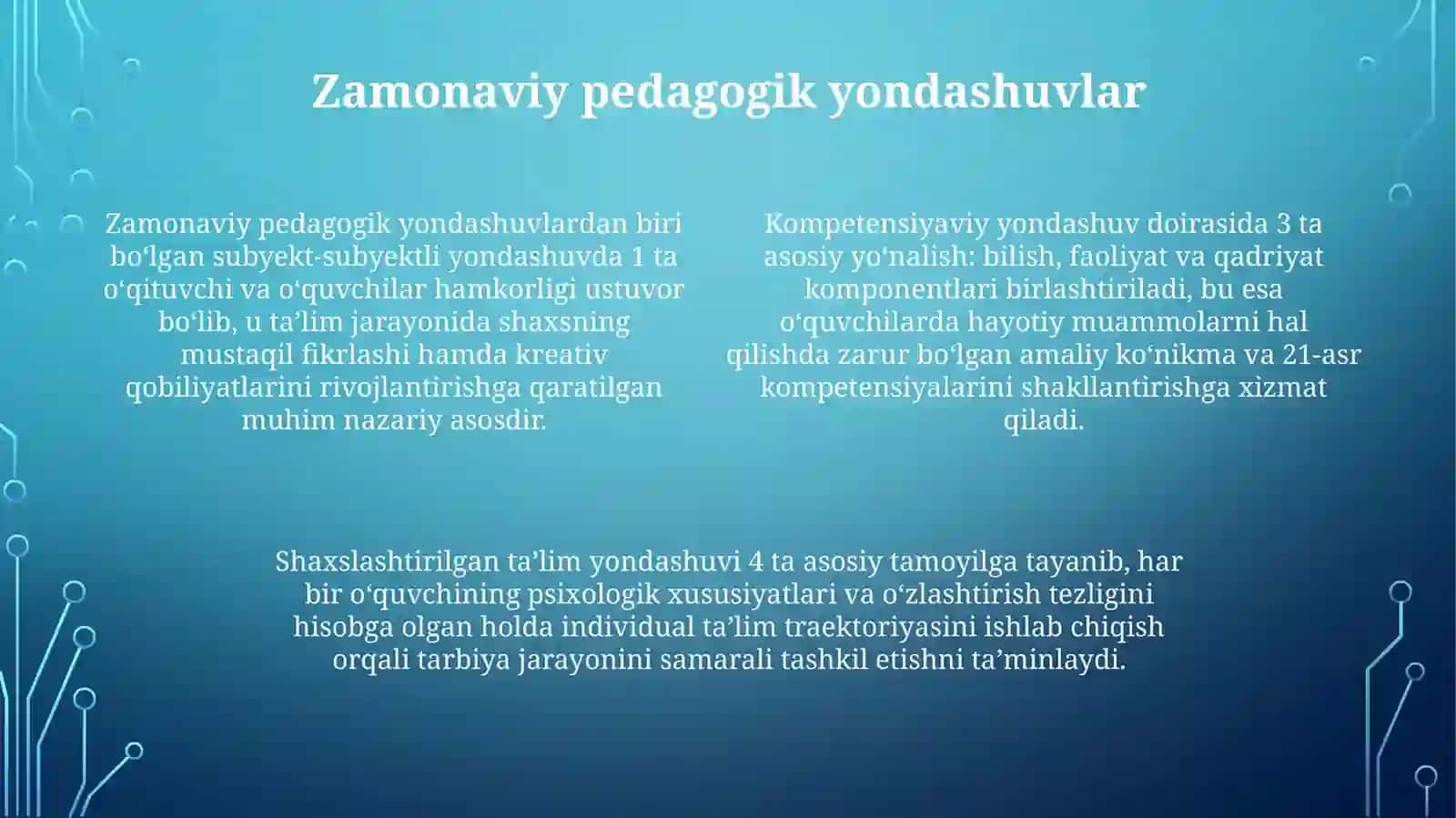 Tarbiya fanini o'qitishning zamonaviy metodlari 4