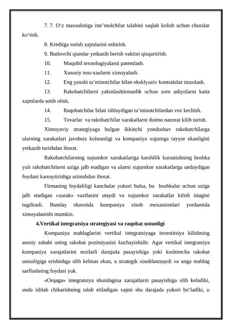 TIBBIYOT KORXONALARIDA STRATEGIK MENEJMENT 4