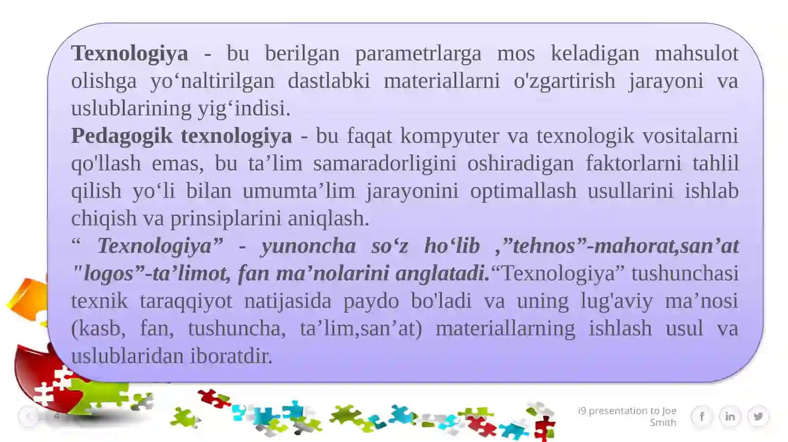 Ta’lim texnologiyasi 4