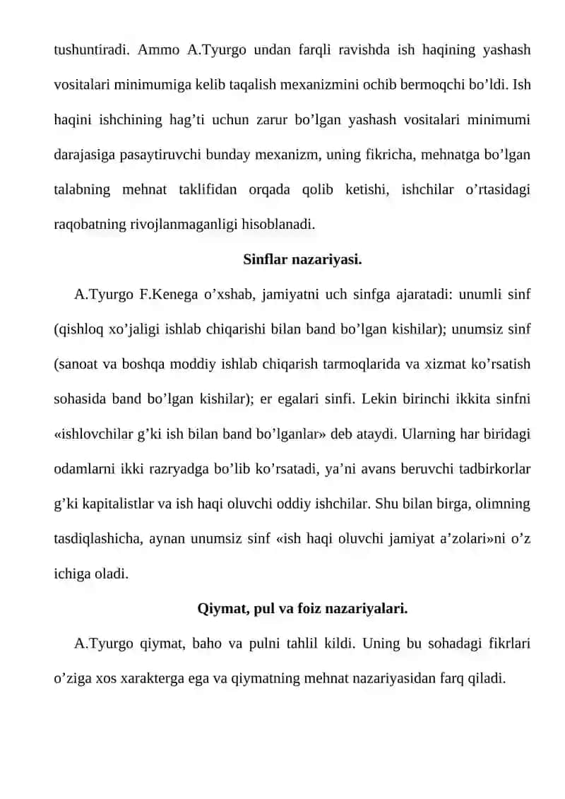 A.Tyurgoning iqtisodiy ta’limoti 4