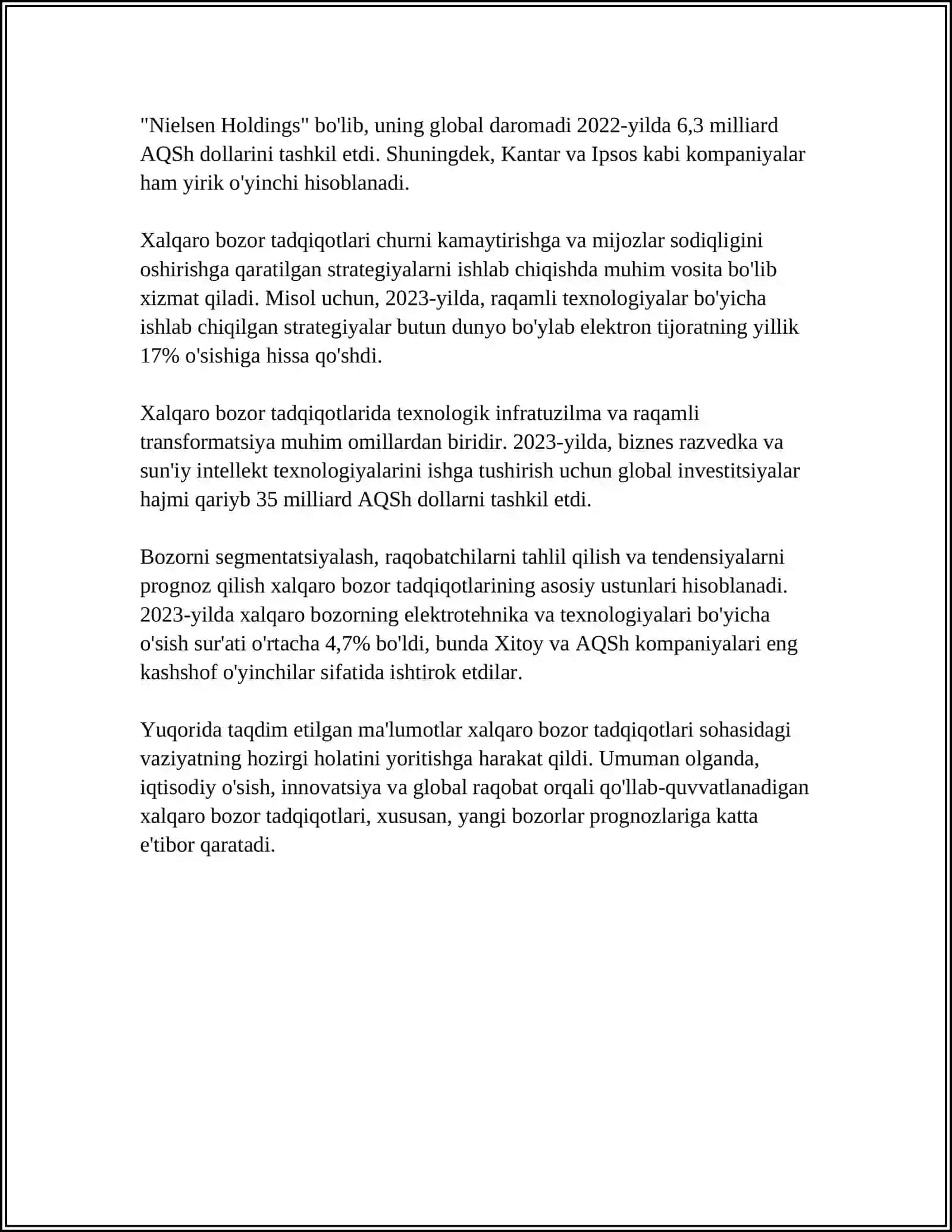XALQARO MARKETING STRATEGIYALARI 4